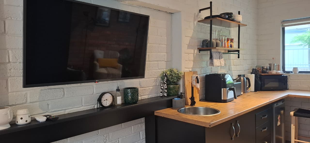 Entertainment setup in the living area